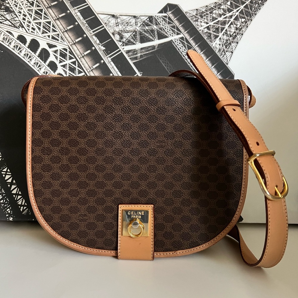 Celine Brown and Tan Women's Bag